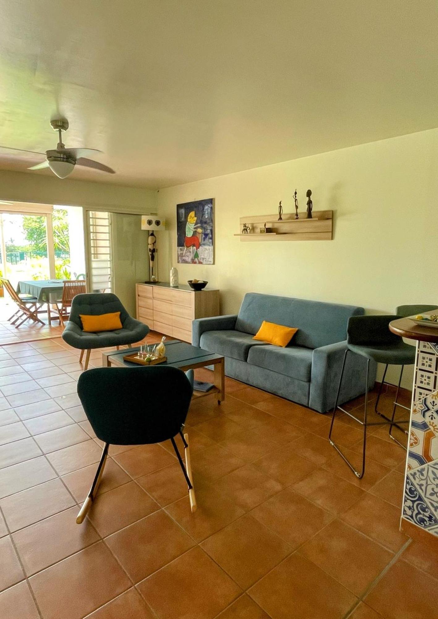 Cauris Lodge Du Marisol Vue Mer Acces Direct Plage Avec Citerne D Eau Ле Госие Екстериор снимка